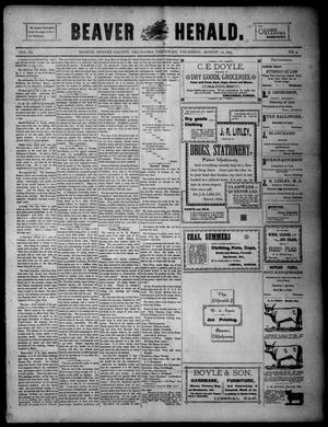 Beaver Herald. (Beaver, Okla. Terr.), Vol. 11, No. 9, Ed. 1, Thursday, August 12, 1897