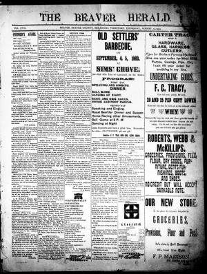 The Beaver Herald. (Beaver, Okla. Terr.), Vol. 17, No. 9, Ed. 1, Thursday, August 13, 1903