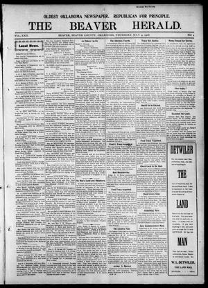 The Beaver Herald. (Beaver, Okla.), Vol. 22, No. 4, Ed. 1, Thursday, July 9, 1908
