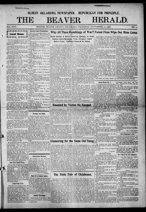 The Beaver Herald. (Beaver, Okla.), Vol. 22, No. 13, Ed. 1, Thursday, September 10, 1908