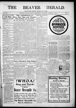 The Beaver Herald. (Beaver, Okla.), Vol. 25, No. 17, Ed. 1, Thursday, October 5, 1911