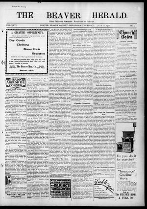 The Beaver Herald. (Beaver, Okla.), Vol. 26, No. 5, Ed. 1, Thursday, July 11, 1912