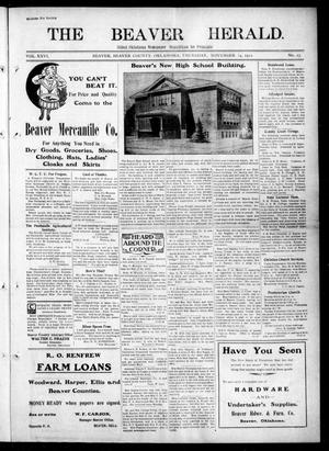 The Beaver Herald. (Beaver, Okla.), Vol. 26, No. 23, Ed. 1, Thursday, November 14, 1912