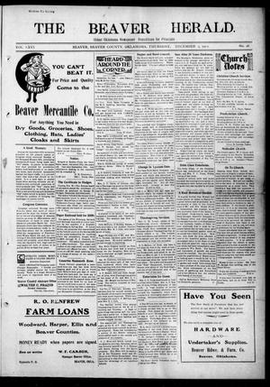 The Beaver Herald. (Beaver, Okla.), Vol. 26, No. 26, Ed. 1, Thursday, December 5, 1912