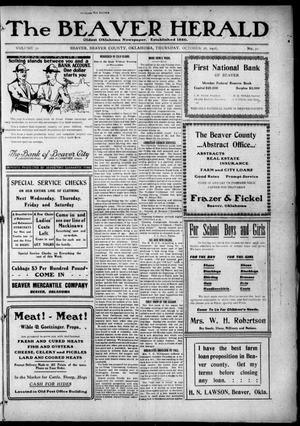 The Beaver Herald (Beaver, Okla.), Vol. 30, No. 21, Ed. 1, Thursday, October 26, 1916