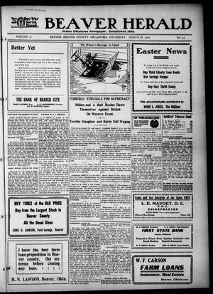 Beaver Herald (Beaver, Okla.), Vol. 31, No. 43, Ed. 1, Thursday, March 28, 1918