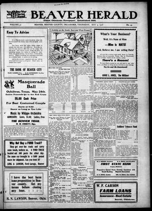 Beaver Herald (Beaver, Okla.), Vol. 31, No. 49, Ed. 1, Thursday, May 9, 1918