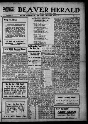 Beaver Herald (Beaver, Okla.), Vol. 31, No. 52, Ed. 1, Thursday, May 30, 1918