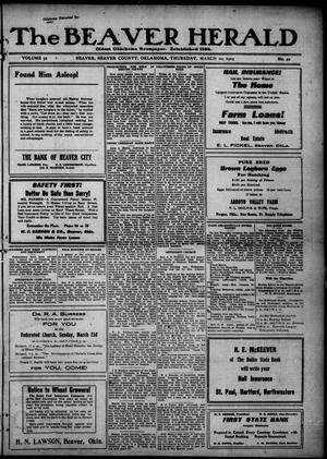 The Beaver Herald (Beaver, Okla.), Vol. 32, No. 42, Ed. 1, Thursday, March 20, 1919