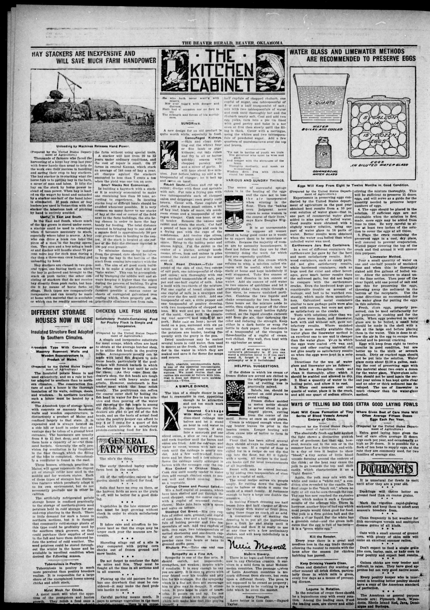The Beaver Herald (Beaver, Okla.), Vol. 33, No. 18, Ed. 1, Thursday, October 2, 1919
                                                
                                                    [Sequence #]: 2 of 10
                                                