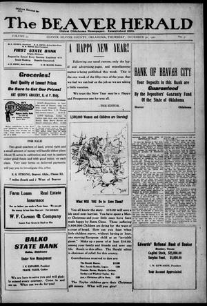 The Beaver Herald (Beaver, Okla.), Vol. 33, No. 31, Ed. 1, Thursday, December 30, 1920