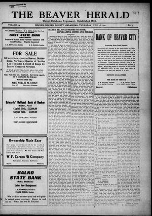 The Beaver Herald (Beaver, Okla.), Vol. 34, No. 3, Ed. 1, Thursday, June 16, 1921