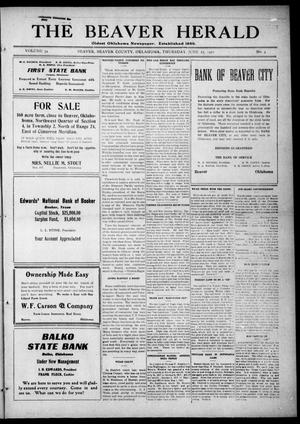 The Beaver Herald (Beaver, Okla.), Vol. 34, No. 4, Ed. 1, Thursday, June 23, 1921