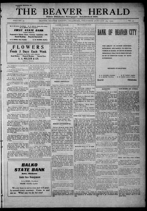 The Beaver Herald (Beaver, Okla.), Vol. 34, No. 33, Ed. 1, Thursday, January 19, 1922