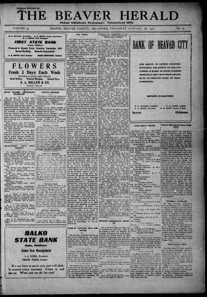 The Beaver Herald (Beaver, Okla.), Vol. 34, No. 34, Ed. 1, Thursday, January 26, 1922