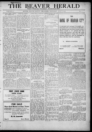 The Beaver Herald (Beaver, Okla.), Vol. 35, No. 5, Ed. 1, Thursday, July 6, 1922