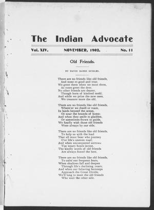 The Indian Advocate (Sacred Heart Mission, Okla. Terr.), Vol. 14, No. 11, Ed. 1, Saturday, November 1, 1902