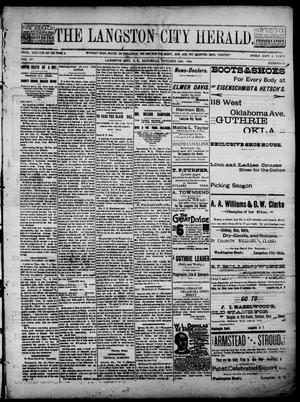 The Langston City Herald. (Langston City, Okla. Terr.), Vol. 4, No. 26, Ed. 1, Saturday, October 20, 1894