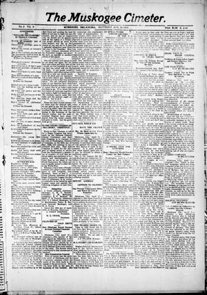 The Muskogee Cimeter. (Muskogee, Okla.), Vol. 9, No. 5, Ed. 1, Saturday, April 20, 1918