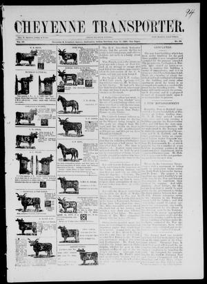 Cheyenne Transporter. (Darlington, Indian Terr.), Vol. 4, No. 20, Ed. 1, Thursday, July 12, 1883