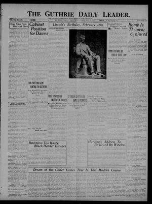 The Guthrie Daily Leader. (Guthrie, Okla.), Vol. 54, No. 133, Ed. 1 Saturday, February 12, 1921
