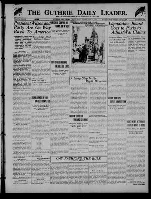 The Guthrie Daily Leader. (Guthrie, Okla.), Vol. 52, No. 156, Ed. 1 Saturday, February 15, 1919