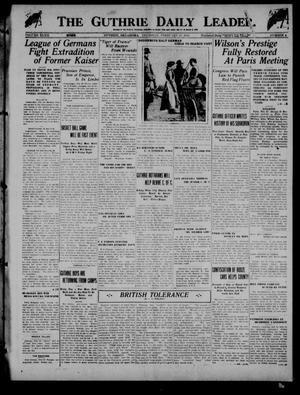 The Guthrie Daily Leader. (Guthrie, Okla.), Vol. 52, No. 4, Ed. 1 Thursday, February 20, 1919