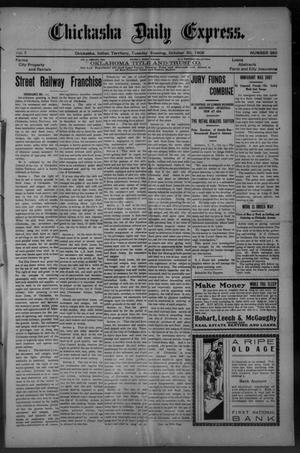 Chickasha Daily Express. (Chickasha, Indian Terr.), Vol. 7, No. 266, Ed. 1 Tuesday, October 30, 1906