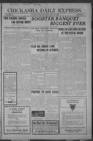 Chickasha Daily Express. (Chickasha, Okla.), Vol. 10, No. 61, Ed. 1 Friday, March 12, 1909