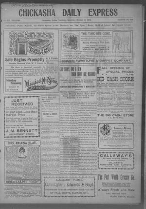 Chickasha Daily Express (Chickasha, Indian Terr.), Vol. 12, No. 244, Ed. 1 Saturday, October 10, 1903