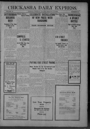 Chickasha Daily Express. (Chickasha, Okla.), Vol. 10, No. 213, Ed. 1 Thursday, September 16, 1909
