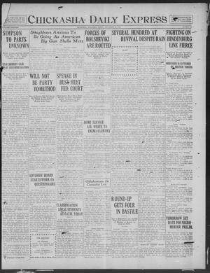Chickasha Daily Express (Chickasha, Okla.), Vol. 19, No. 222, Ed. 1 Friday, September 20, 1918