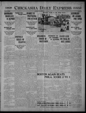 Chickasha Daily Express (Chickasha, Okla.), Vol. SIXTEEN, No. 272, Ed. 1 Tuesday, October 12, 1915