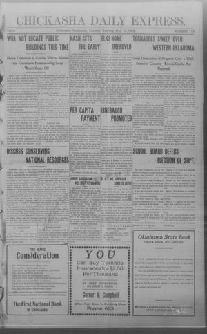 Chickasha Daily Express. (Chickasha, Okla.), Vol. 9, No. 113, Ed. 1 Tuesday, May 12, 1908