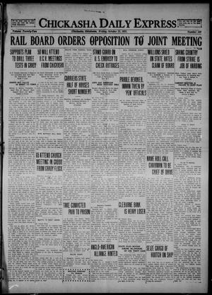 Chickasha Daily Express (Chickasha, Okla.), Vol. 22, No. 159, Ed. 1 Friday, October 21, 1921