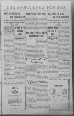 Chickasha Daily Express. (Chickasha, Okla.), Vol. 9, No. 190, Ed. 1 Tuesday, August 11, 1908
