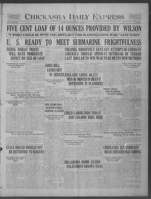 Chickasha Daily Express (Chickasha, Okla.), Vol. 18, No. 207, Ed. 1 Friday, August 31, 1917