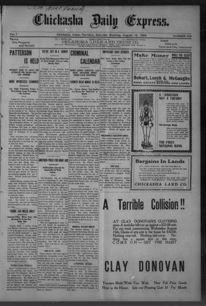 Chickasha Daily Express. (Chickasha, Indian Terr.), Vol. 7, No. 205, Ed. 1 Saturday, August 18, 1906