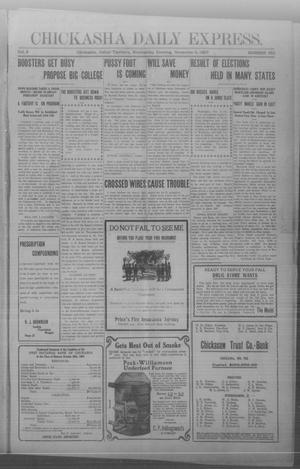 Chickasha Daily Express. (Chickasha, Indian Terr.), Vol. 8, No. 260, Ed. 1 Wednesday, November 6, 1907