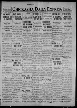 Chickasha Daily Express (Chickasha, Okla.), Vol. 22, No. 14, Ed. 1 Monday, January 17, 1921