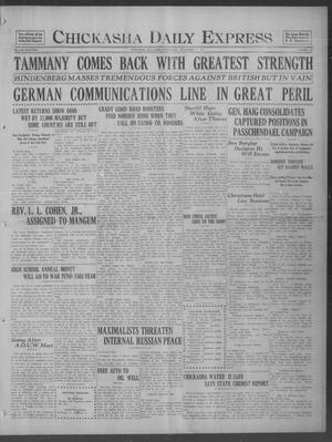 Chickasha Daily Express (Chickasha, Okla.), Vol. 18, No. 264, Ed. 1 Wednesday, November 7, 1917