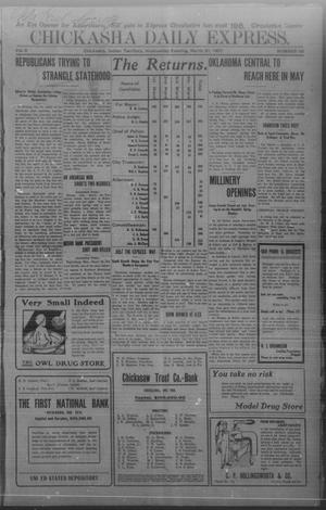 Chickasha Daily Express. (Chickasha, Indian Terr.), Vol. 8, No. 66, Ed. 1 Wednesday, March 20, 1907