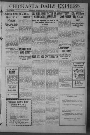 Chickasha Daily Express. (Chickasha, Okla.), Vol. 9, No. 292, Ed. 1 Saturday, December 19, 1908