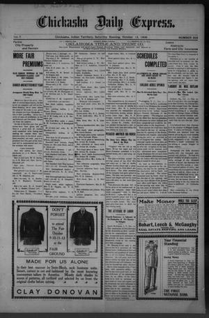 Chickasha Daily Express. (Chickasha, Indian Terr.), Vol. 7, No. 252, Ed. 1 Saturday, October 13, 1906