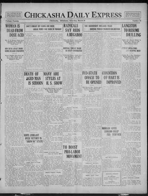 Chickasha Daily Express (Chickasha, Okla.), Vol. 20, No. 76, Ed. 1 Saturday, March 29, 1919