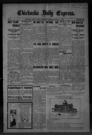 Chickasha Daily Express. (Chickasha, Indian Terr.), Vol. 7, No. 293, Ed. 1 Saturday, December 1, 1906
