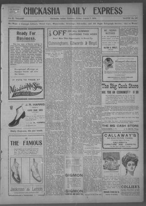 Chickasha Daily Express (Chickasha, Indian Terr.), Vol. 11, No. 187, Ed. 1 Friday, August 7, 1903
