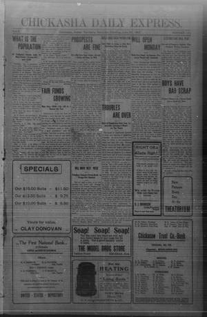 Chickasha Daily Express. (Chickasha, Indian Terr.), Vol. 8, No. 152, Ed. 1 Saturday, June 29, 1907