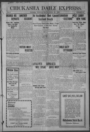 Chickasha Daily Express. (Chickasha, Okla.), Vol. 9, No. 251, Ed. 1 Monday, October 26, 1908