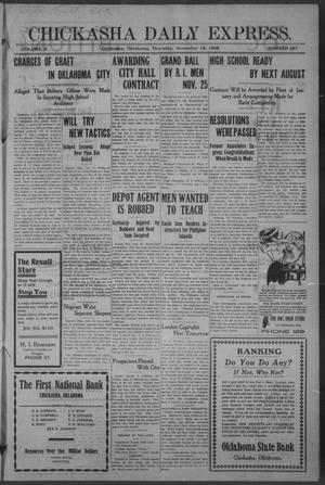 Chickasha Daily Express. (Chickasha, Okla.), Vol. 9, No. 267, Ed. 1 Thursday, November 19, 1908